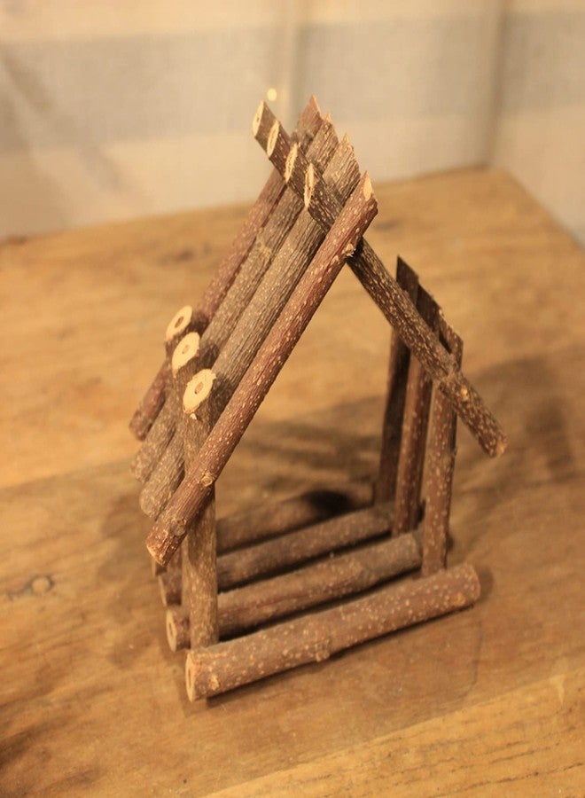 FSWCCK 100 PCS Craft Sticks, 2 Inch Natural Birch Twigs Sticks, Mini Wood Log for DIY Crafts, Farmhouse Centerpiece Decor and Rustic Home Decor - Image 3